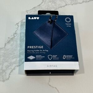 LAUT Prestige Keyring Holder for AirTag - Navy Blue